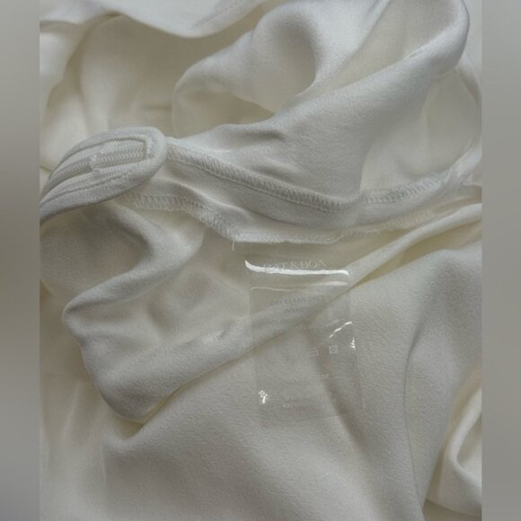 🆕 RAT & BOA 🧿 NWOT Margot Boatneck Long Sleeve Open Back White Maxi, Sz XXS - Picture 16 of 16